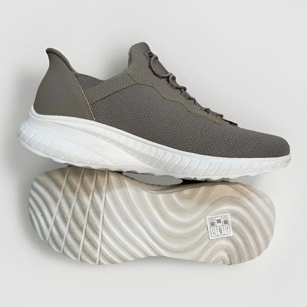 SKECHERS Bobs Sport Womens Size 9 Slip Ins Sneakers Taupe Hands Free Gray New - Picture 5 of 11